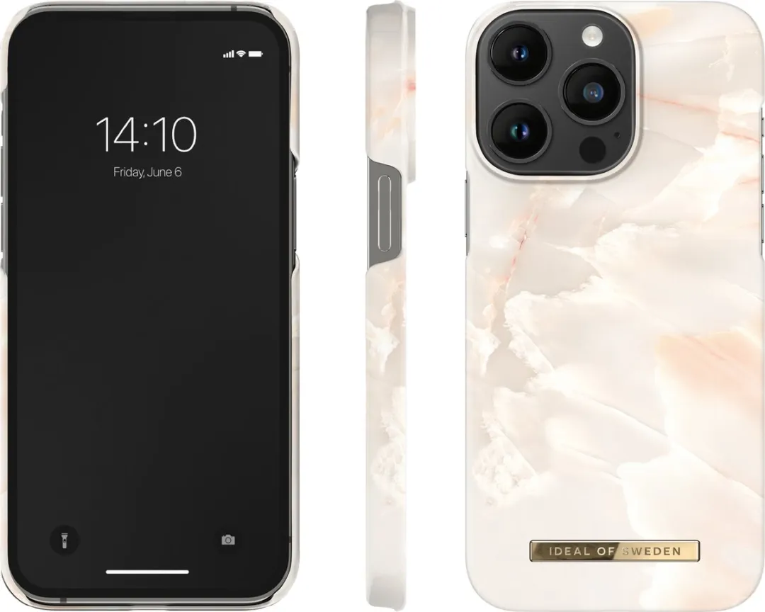 iDeal of Sweden iPhone 14 Pro Max Hoesje - Rose Pearl Marble - MagSafe - afbeelding 6 van 6