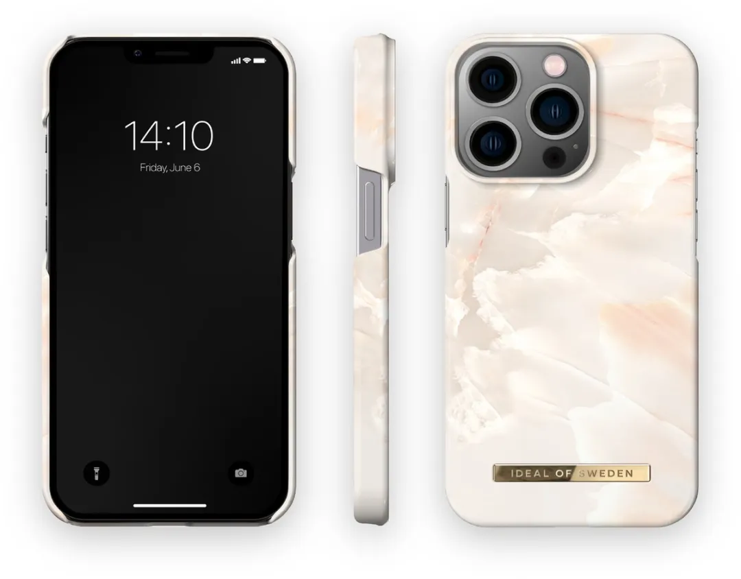 iDeal of Sweden iPhone 14 Pro Max Hoesje - Rose Pearl Marble - MagSafe