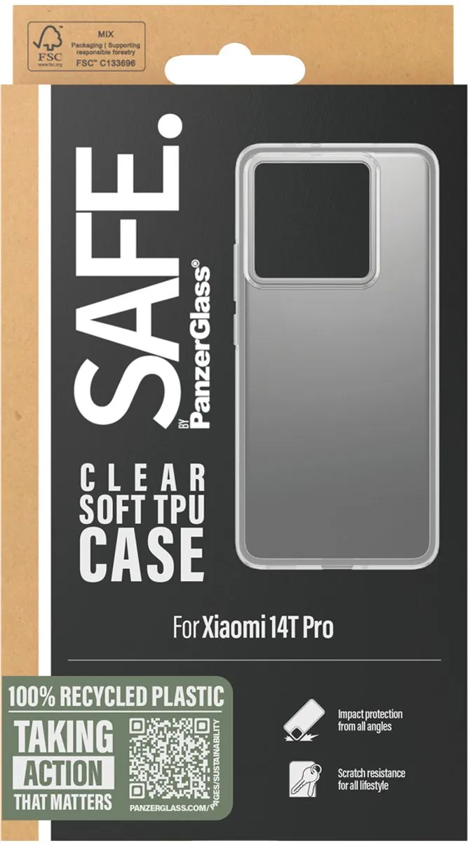 PanzerGlass SAFE. TPU Hoes Xiaomi 13 Ultra - Transparant