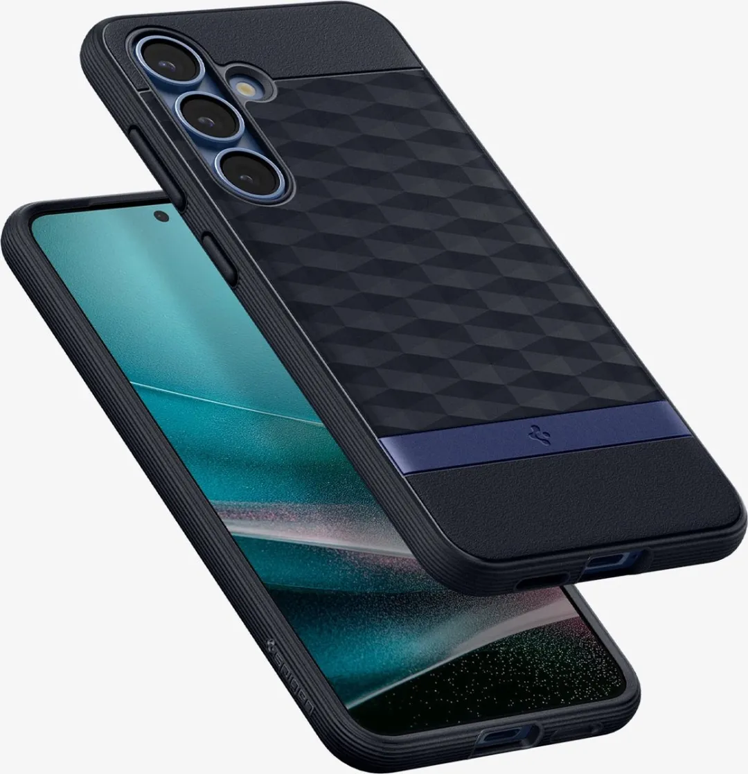 Spigen Parallax MagFit ACS09061 Hoesje - Samsung Galaxy S25 Plus - Marineblauw