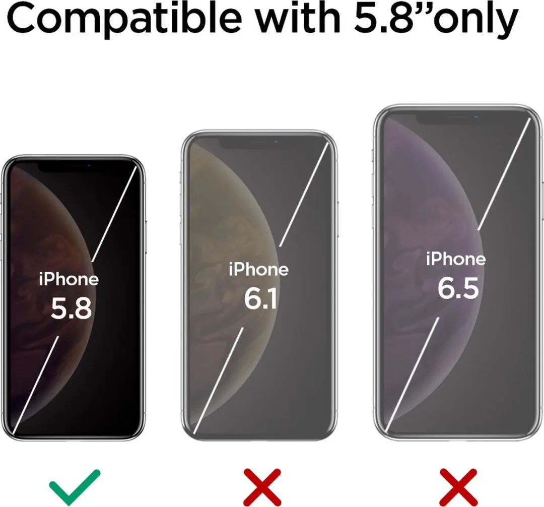 Spigen Full Cover Glas iPhone 11 Pro - 057GL22986 - Zwart - afbeelding 5 van 6