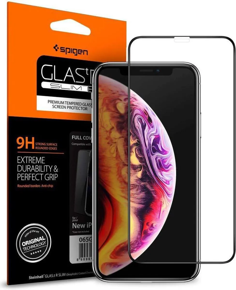 Spigen Full Cover Glas iPhone 11 Pro - 057GL22986 - Zwart - afbeelding 6 van 6
