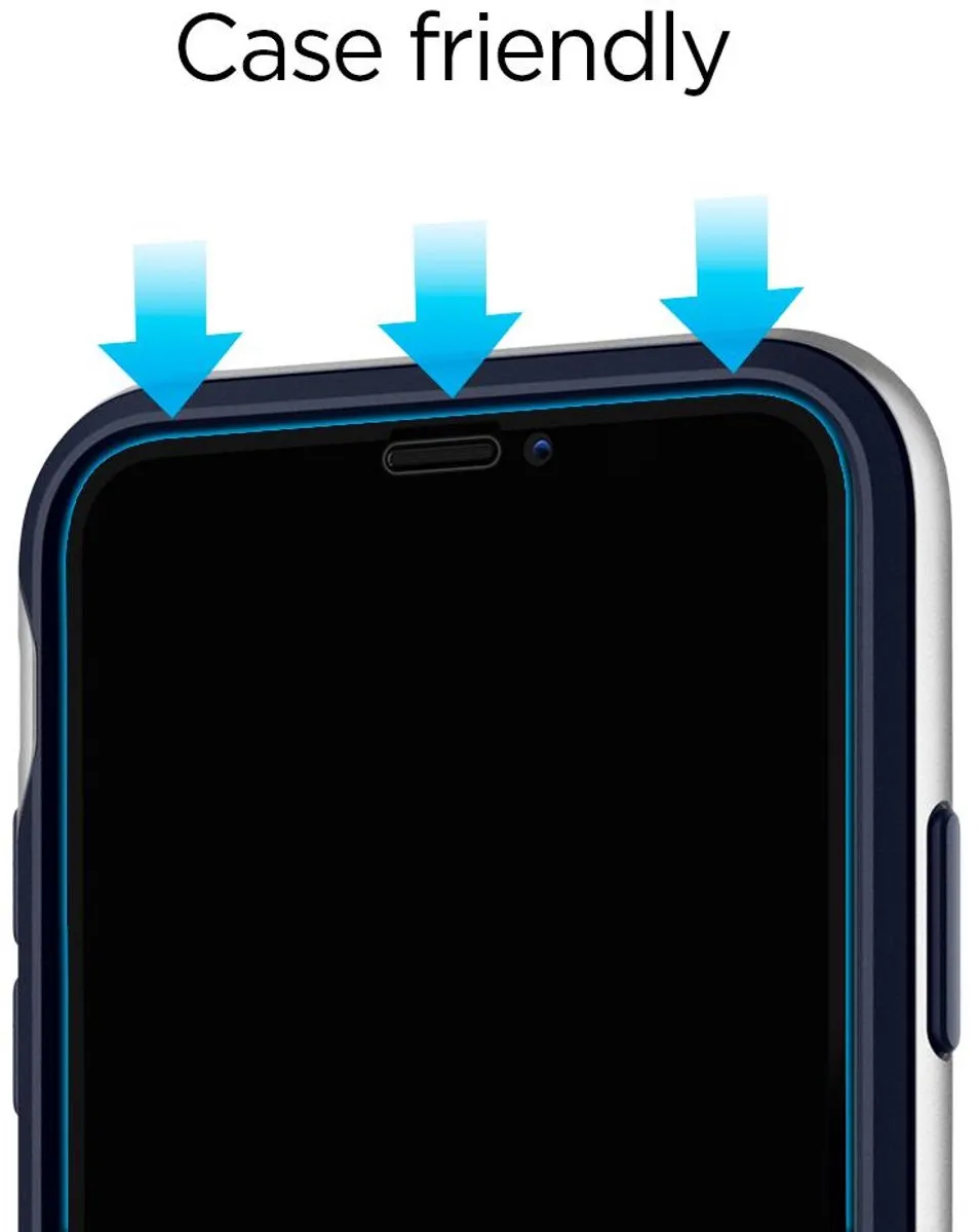 Spigen Full Cover Glas iPhone 11 Pro - 057GL22986 - Zwart - afbeelding 3 van 6