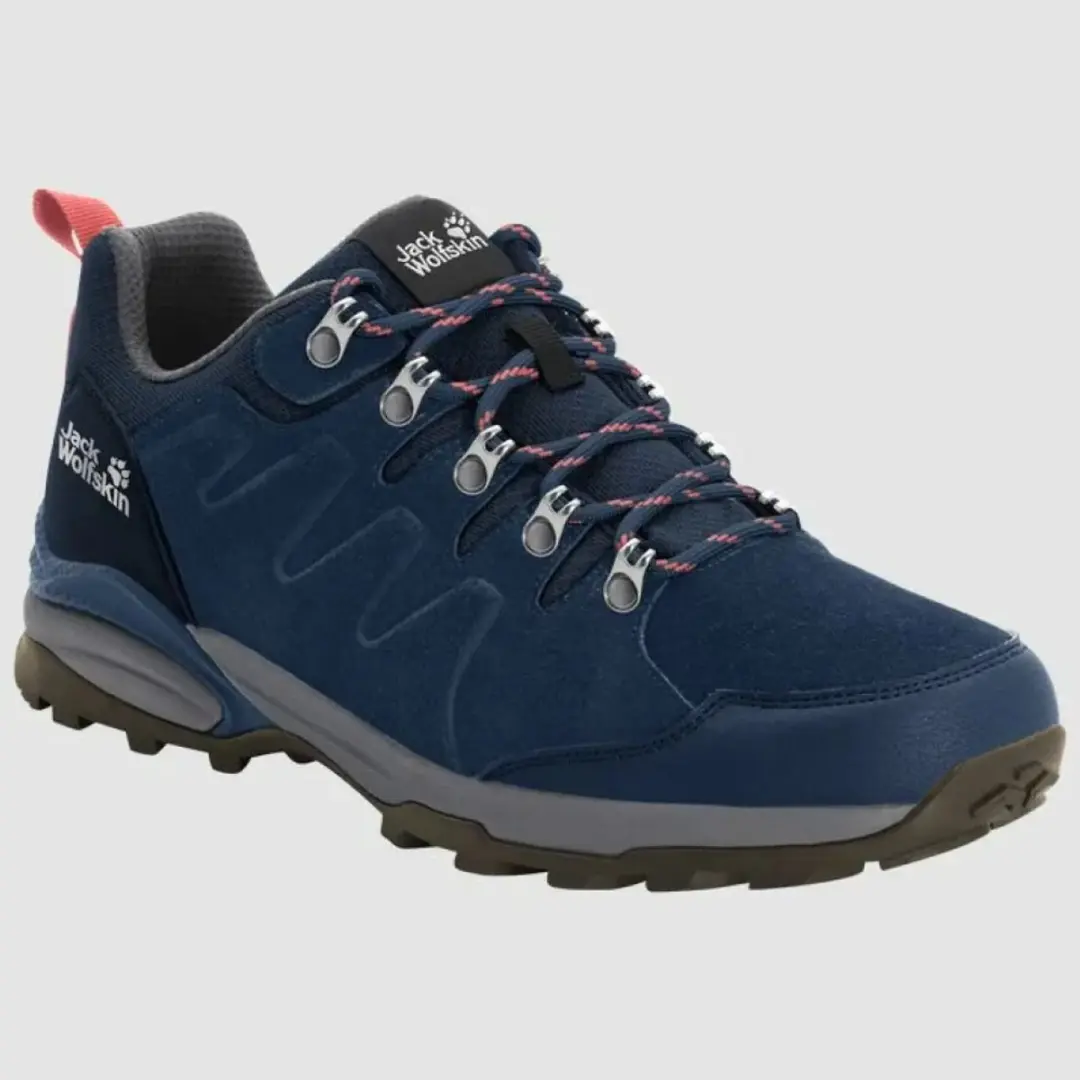 Jack Wolfskin Shoes Refugio Texapore Low Wandelschoenen Blauw EU 39 1/2 Vrouw