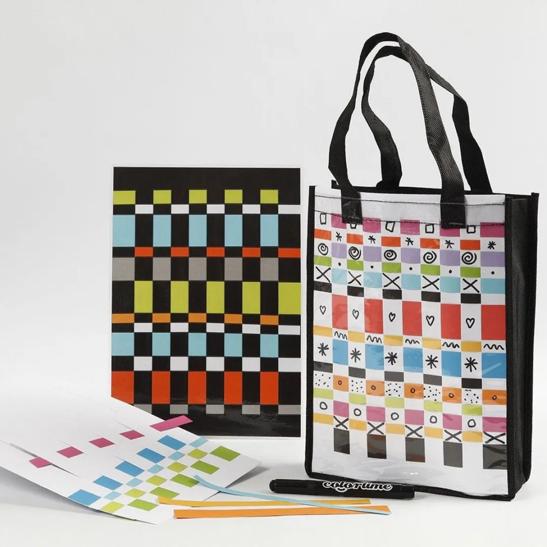 Creativ Company Tas met Plastic Voorkant 30x23x7cm - Zwart