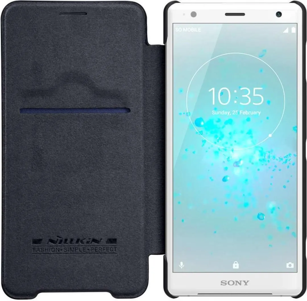 Nillkin Qin Series Hoesje Sony Xperia XZ2 - Zwart - afbeelding 2 van 6