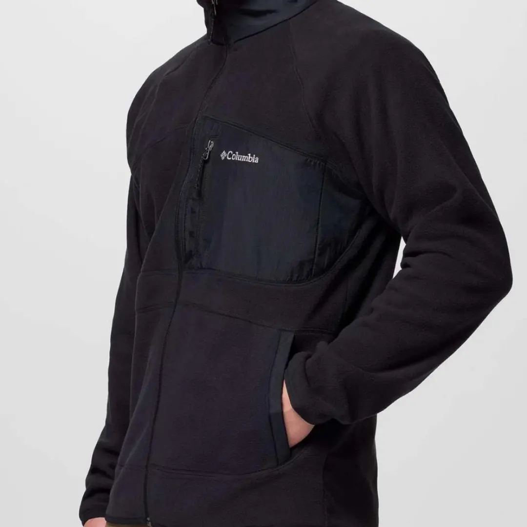 Columbia Fast Trek Overlay Fleece met Rits - Zwart - afbeelding 4 van 6