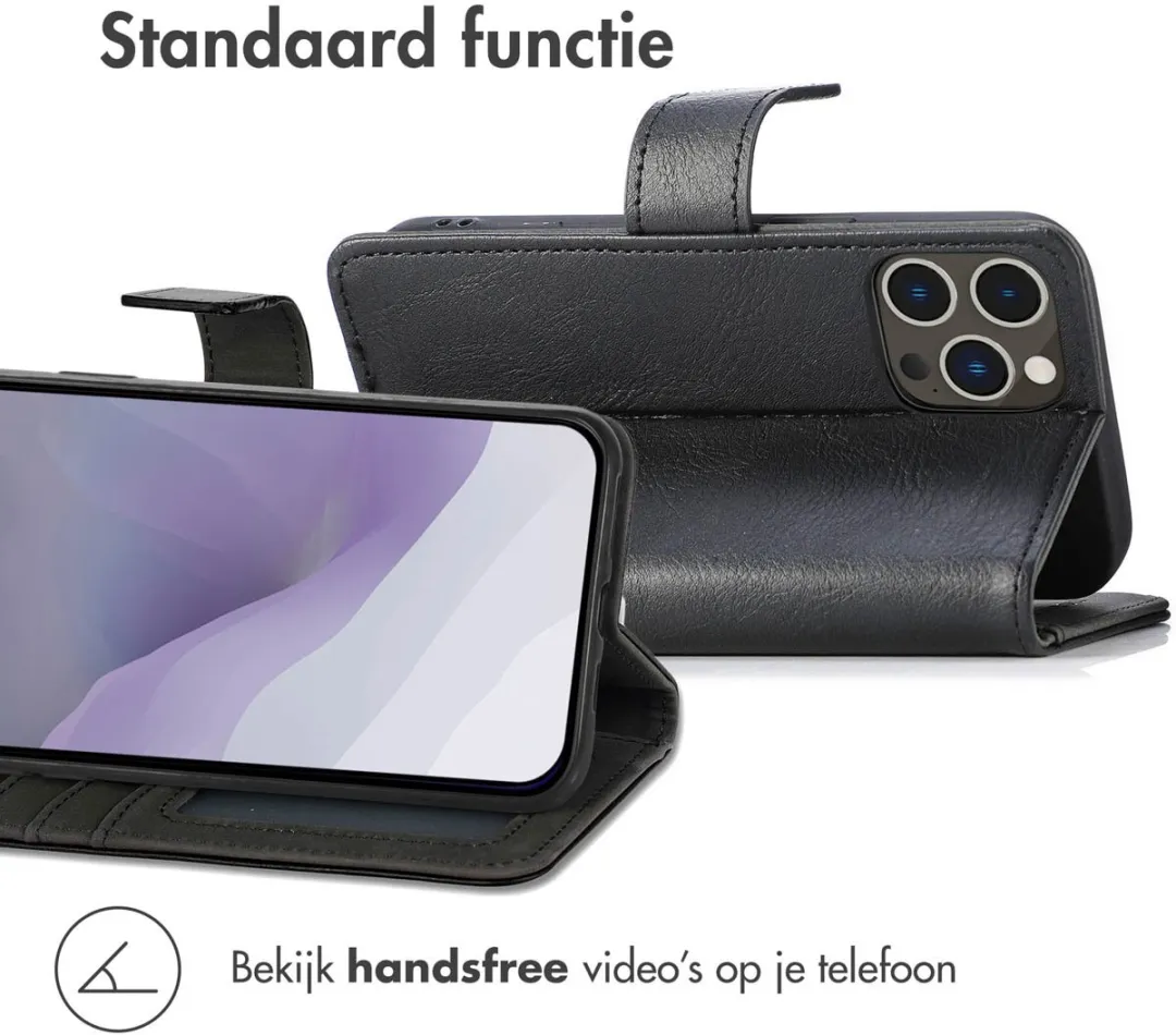 Imoshion Hoesje iPhone 14 Pro Max - 3 Pasjes - Zwart
