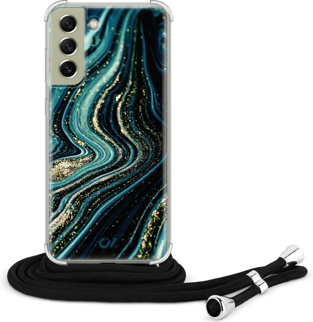 Casevibes S21 FE Telefoonhoesje - Blauw - Crossbody - C/S21FE/UV/007