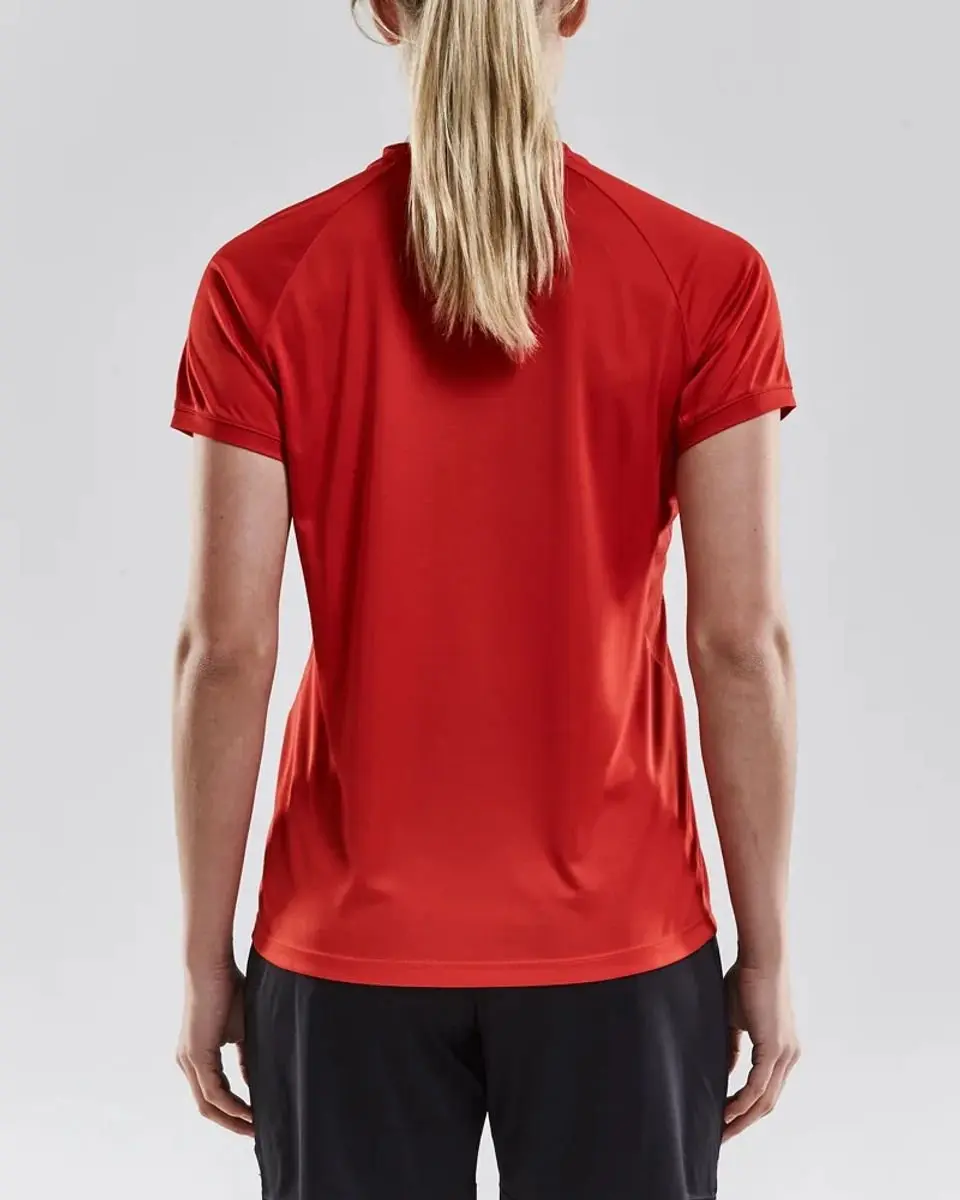 Craft Progress Shirt Korte Mouw Dames - Rood - afbeelding 2 van 4