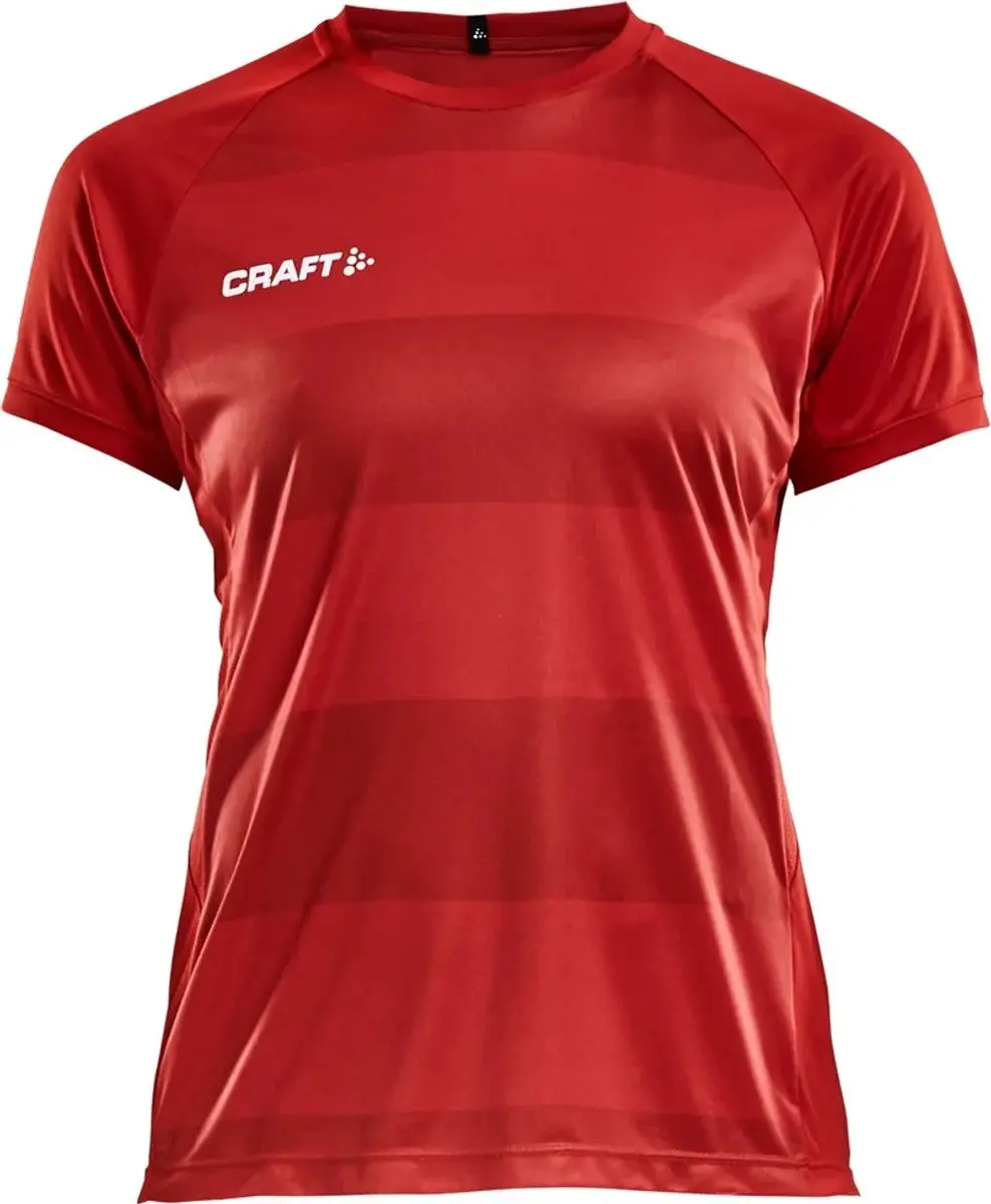 Craft Progress Shirt Korte Mouw Dames - Rood