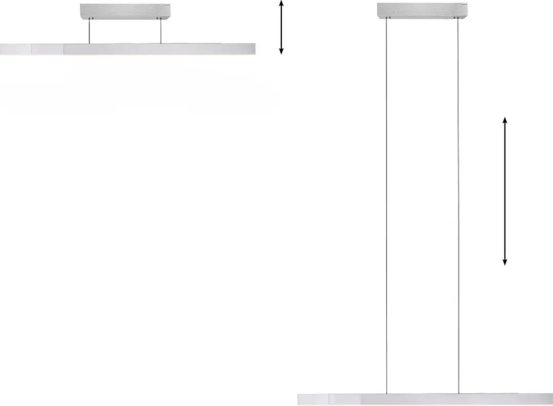 Neuhaus PURE - Hanglamp e-Lift + e-Slide L 120-200 cm mat chroom - afbeelding 6 van 6