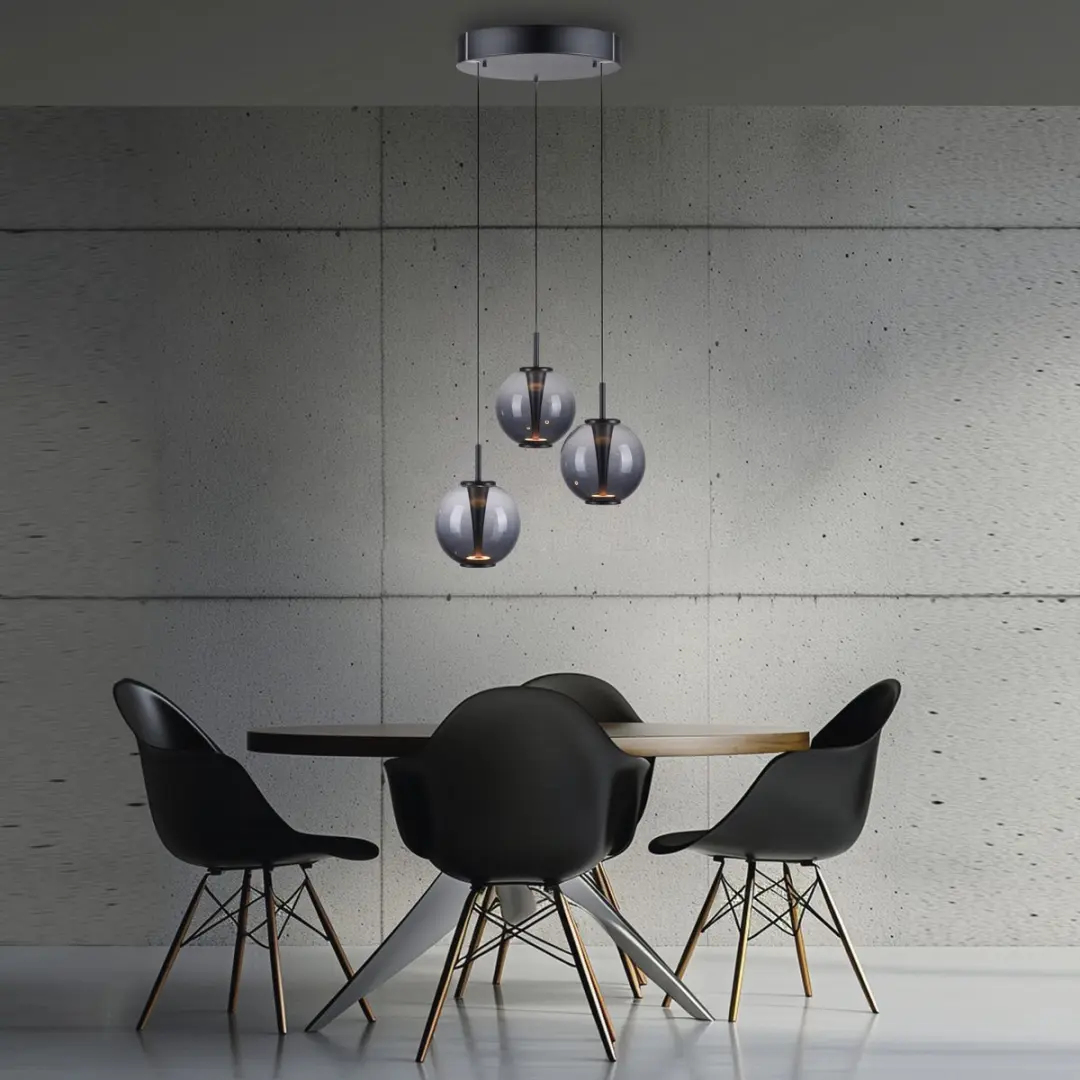 Paul Neuhaus PURE E-Infinity Hanglamp Ø50cm - Antraciet - afbeelding 4 van 6