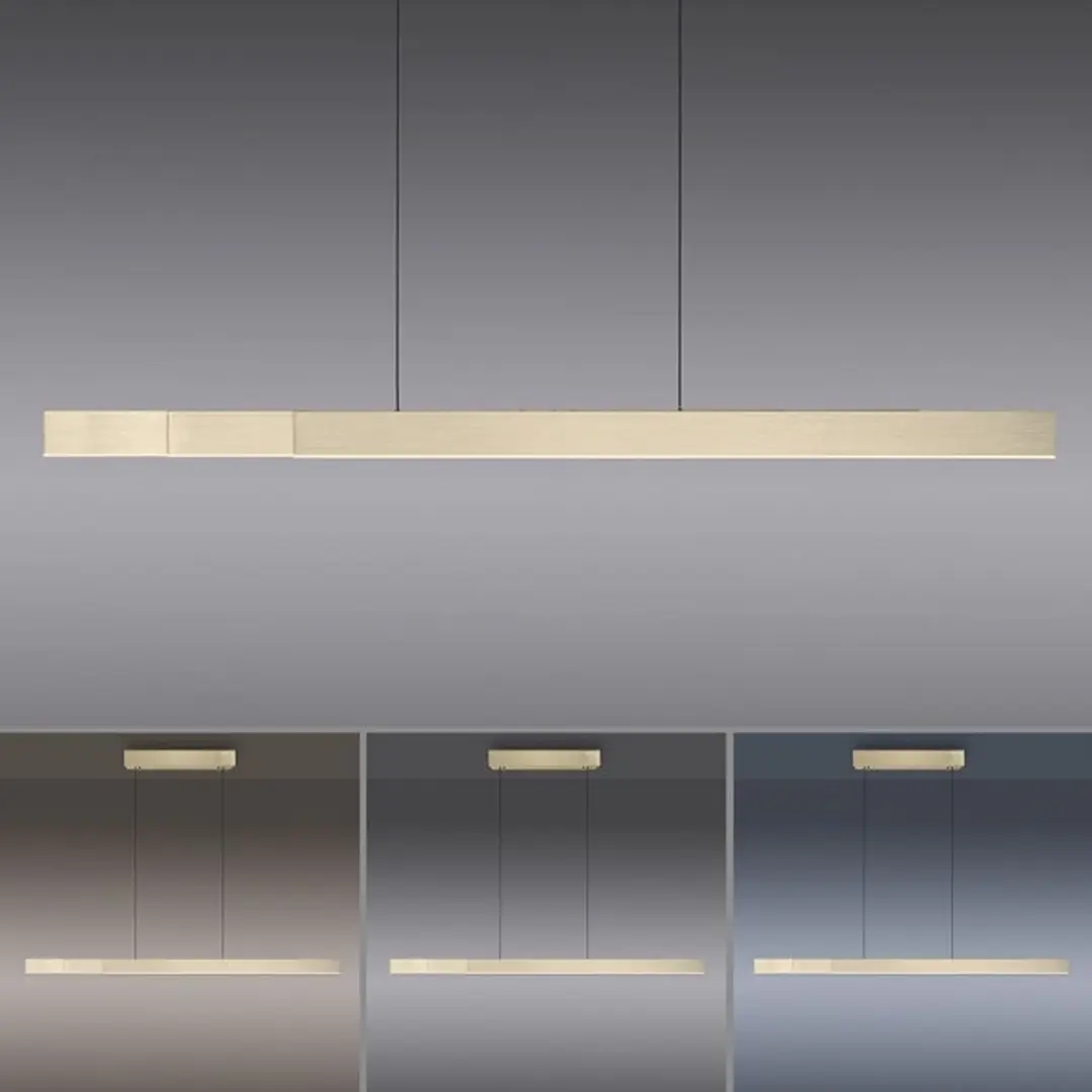 Neuhaus PURE - Hanglamp e-Lift + e-Slide L 120-200 cm mat goud - afbeelding 5 van 6