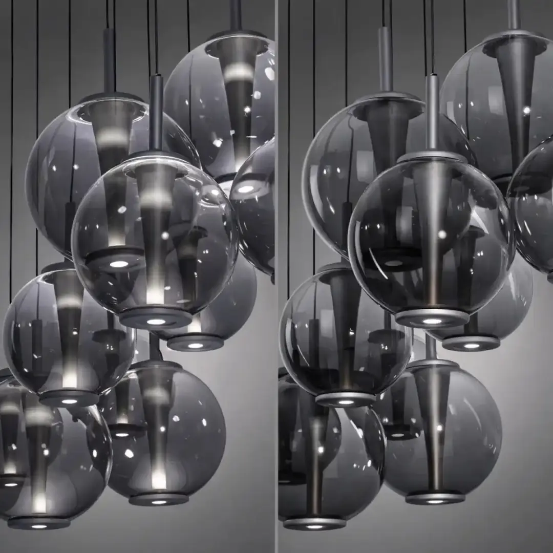 Paul Neuhaus PURE E-Infinity Hanglamp 10-lichts - Grijs - afbeelding 2 van 6