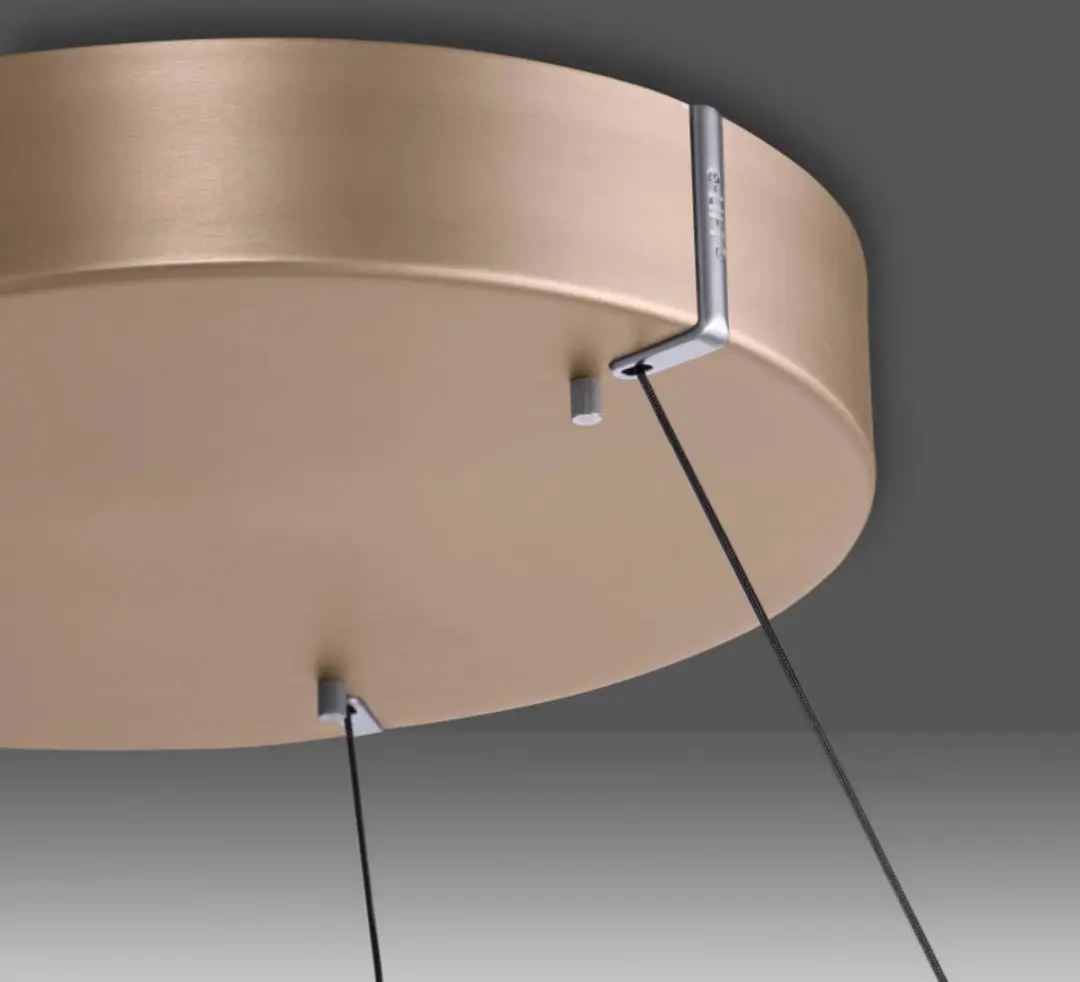 Paul Neuhaus PURE E-Loop Hanglamp Ø50cm - Mat goud - afbeelding 6 van 6
