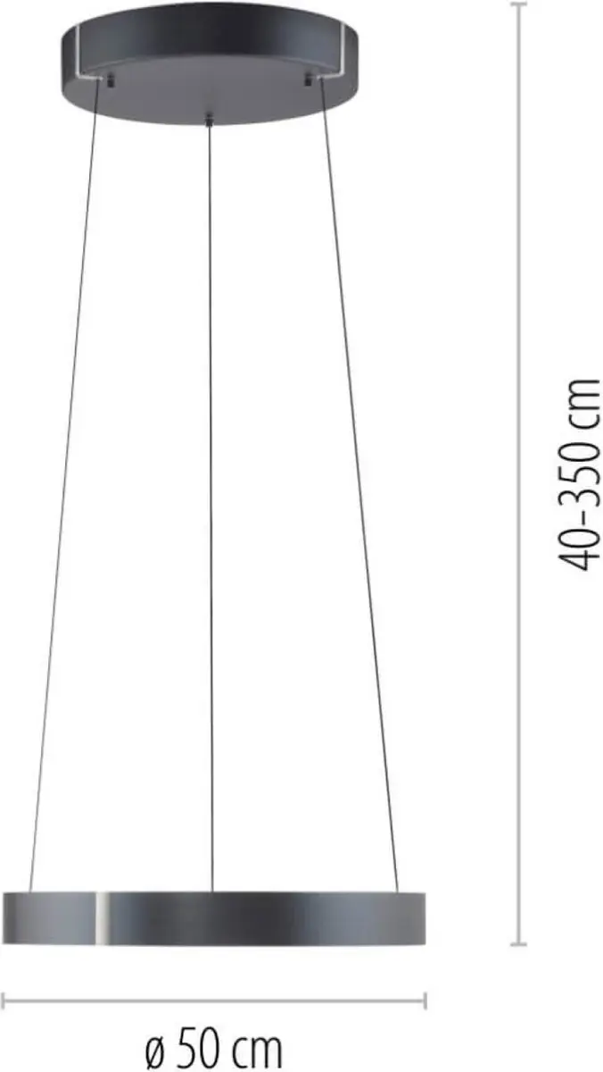Paul Neuhaus Pure E-Clipse e-Lift Hanglamp Ø50cm - afbeelding 4 van 6