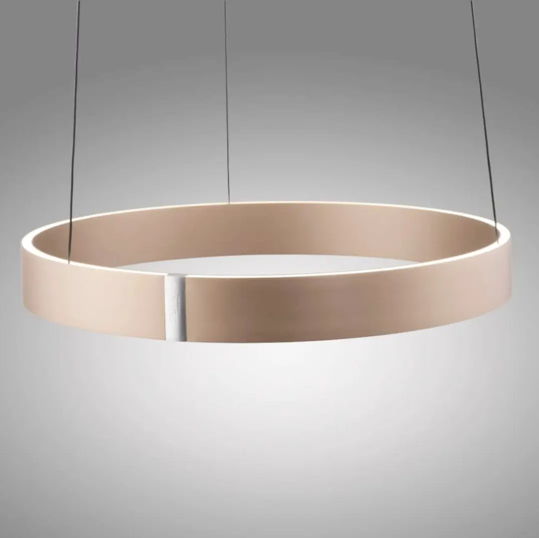 Paul Neuhaus PURE E-Clipse e-Lift Hanglamp Ø50cm - Champagne - afbeelding 3 van 6