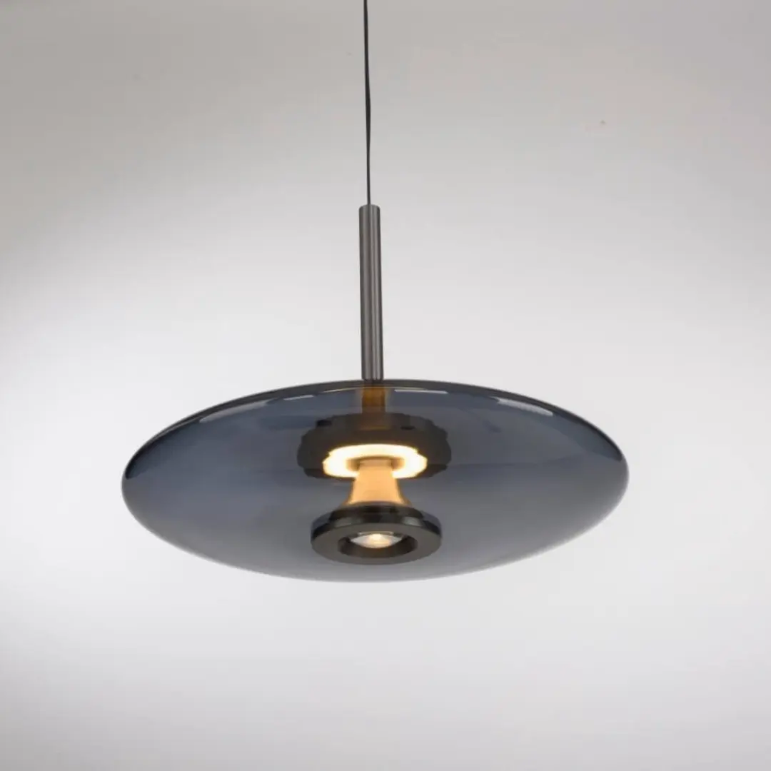 Paul Neuhaus PURE E-Vitrum Hanglamp Ø45cm - Antraciet - afbeelding 3 van 6