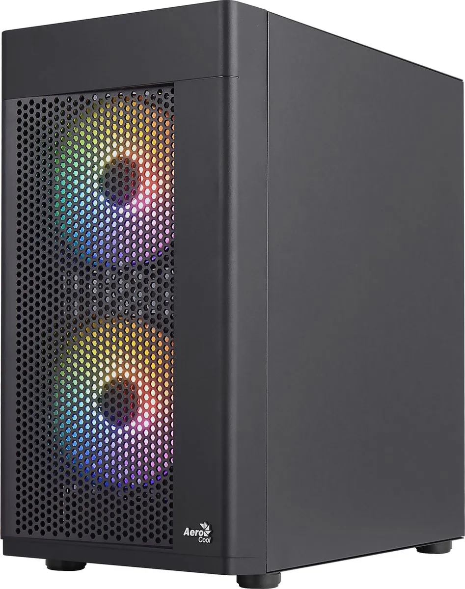 Aerocool Hexform Mini Tower HEXFORMBKV2 - Zwart