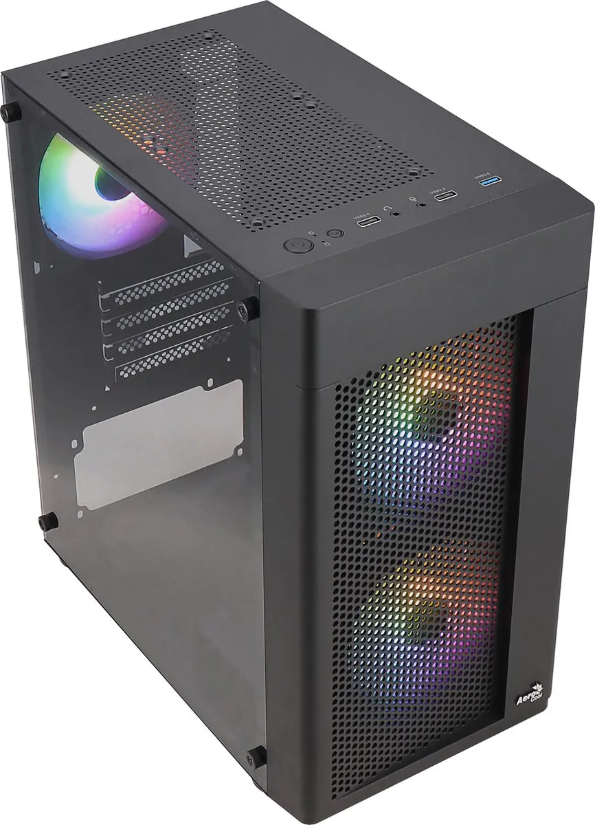 Aerocool Hexform Mini Tower HEXFORMBKV2 - Zwart