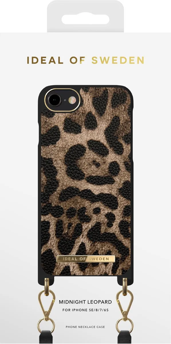 iDeal of Sweden Phone Necklace Case iPhone 8/7/6/6s Midnight Leopard - afbeelding 5 van 6
