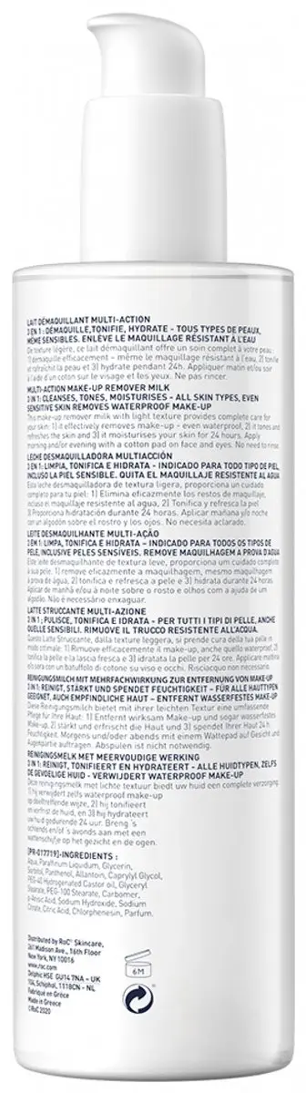 RoC Multi Action Make-up Remover Melk 400ml - afbeelding 3 van 6