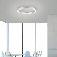 Paul Neuhaus Ronde vloerlamp Pure Lines Round Ø 50cm aluminium - afbeelding 2 van 3