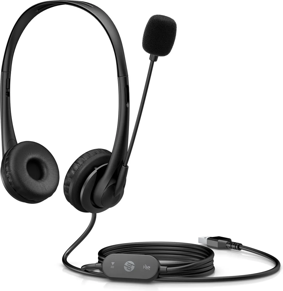 HP 428K6AA USB Headset G2 - Zwart