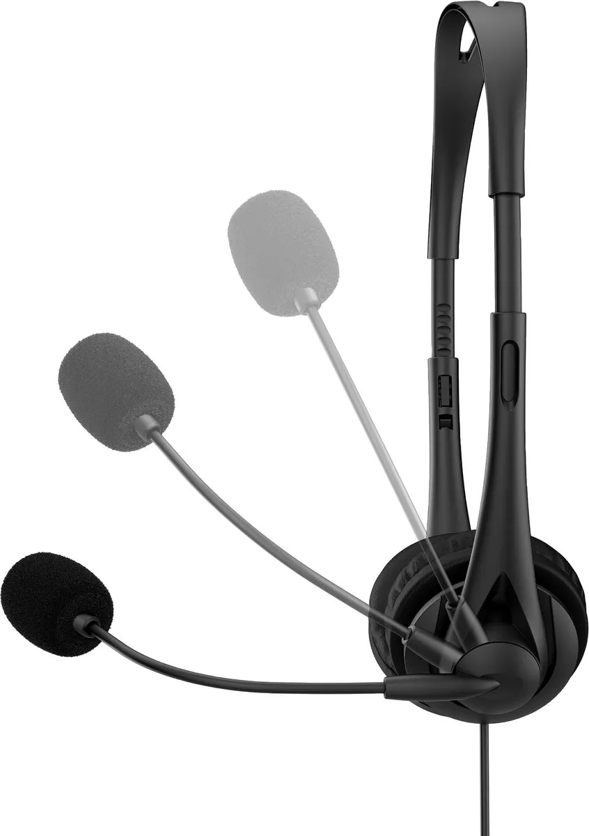 HP 428K6AA USB Headset G2 - Zwart