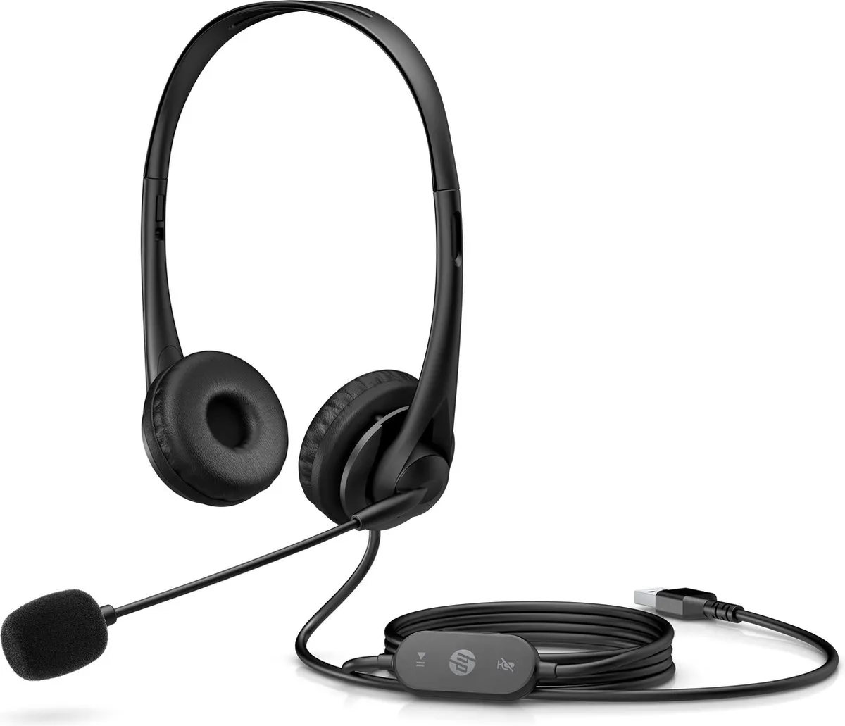 HP 428K6AA USB Headset G2 - Zwart