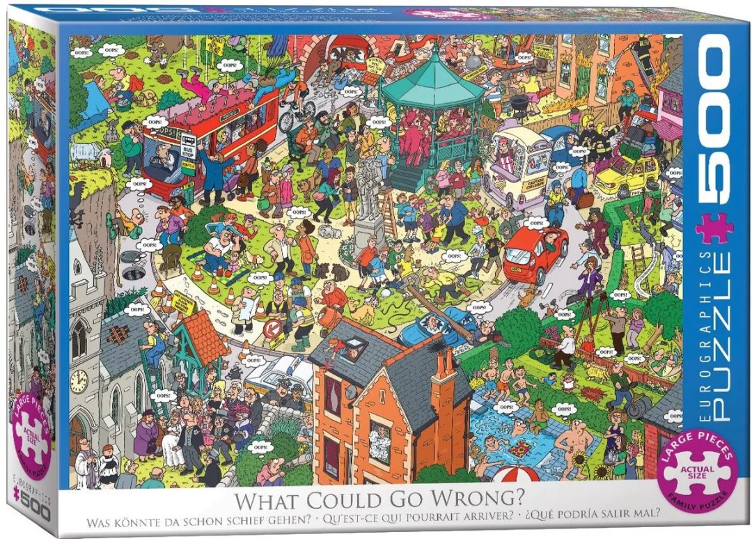 Eurographics What Could Go Wrong? Puzzel 500 Stuks - Multicolor