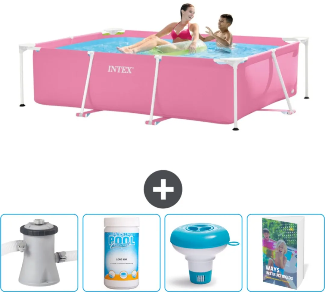 Intex Frame Zwembad 220x150x60cm Roze