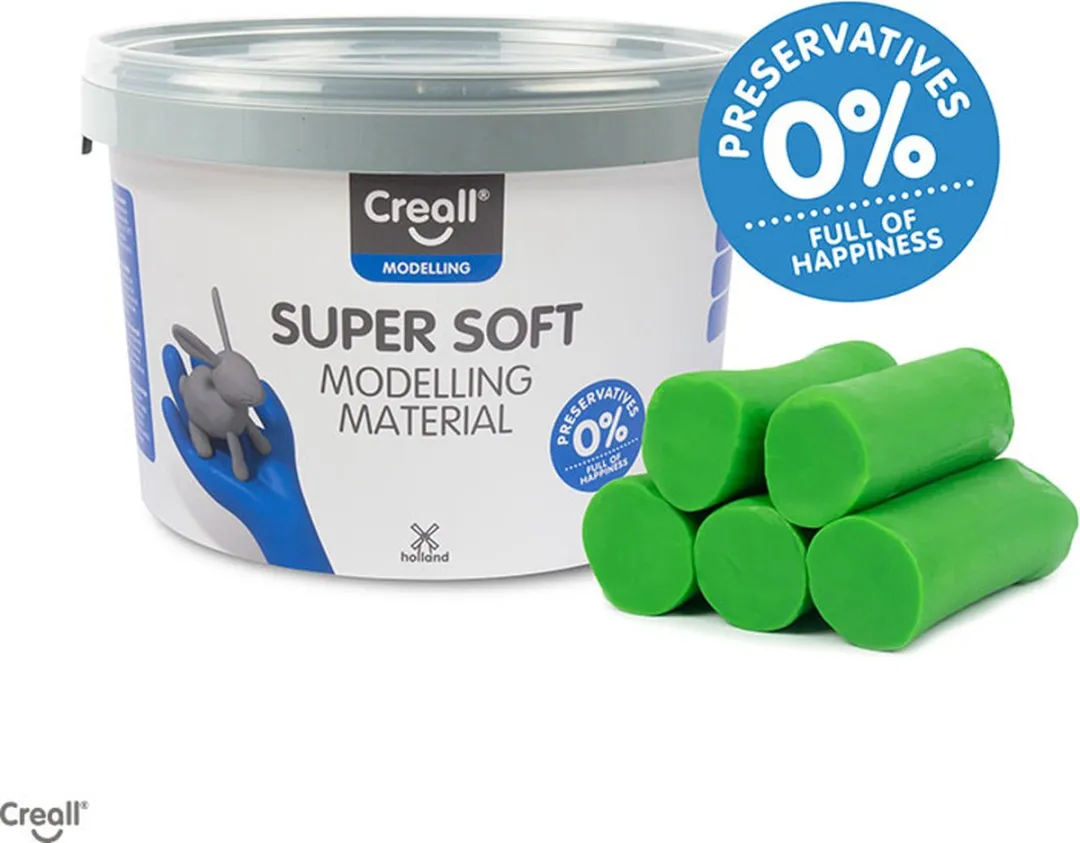Creall Super Soft Groen Klei 1750g