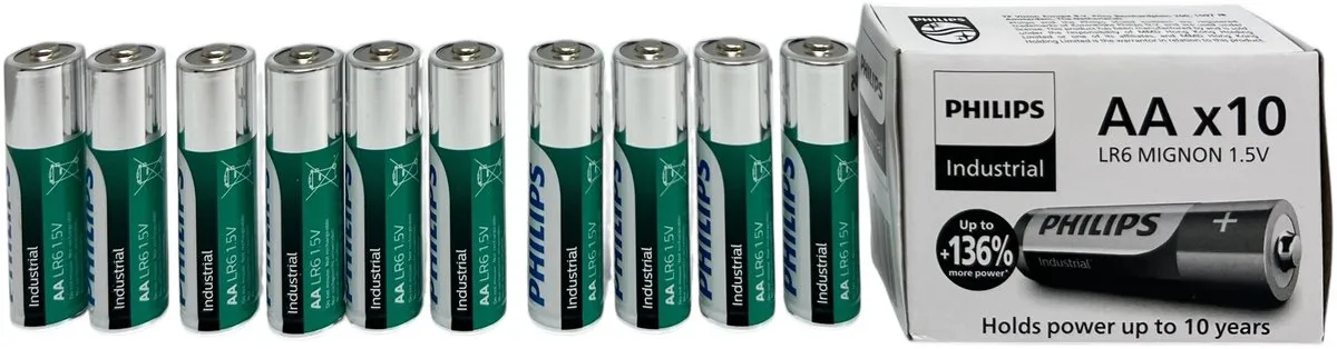 Philips AA Alkaline Batterijen - 30 Stuks