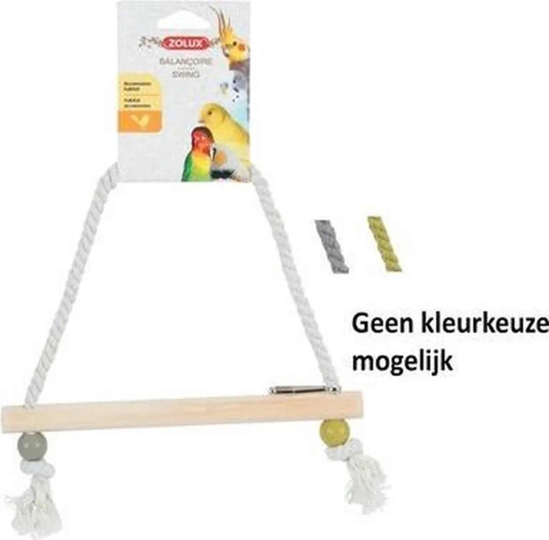 Zolux Schommel Hout met Touw