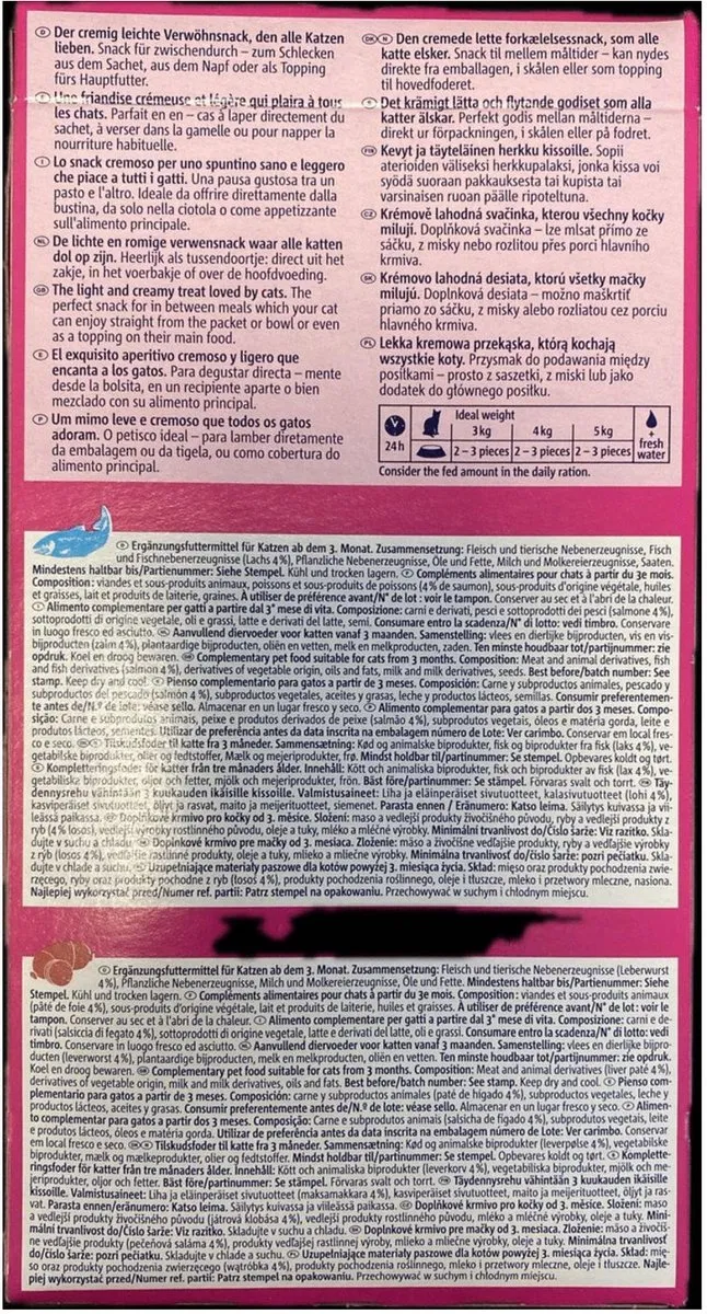 Vitakraft Liquid Snack Multipack - 16x15g Leverworst & Zalm MSC