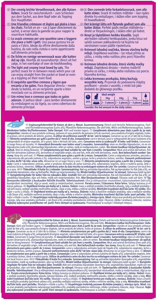 Vitakraft Liquid Snack Multipack - 16x15g Leverworst & Zalm MSC