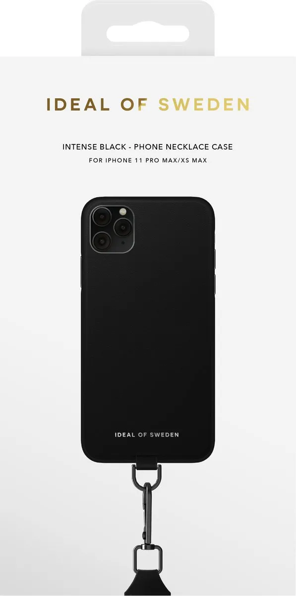 iDeal of Sweden Atelier Necklace iPhone 11 Pro Max/XS Max - Intense Black - afbeelding 2 van 4