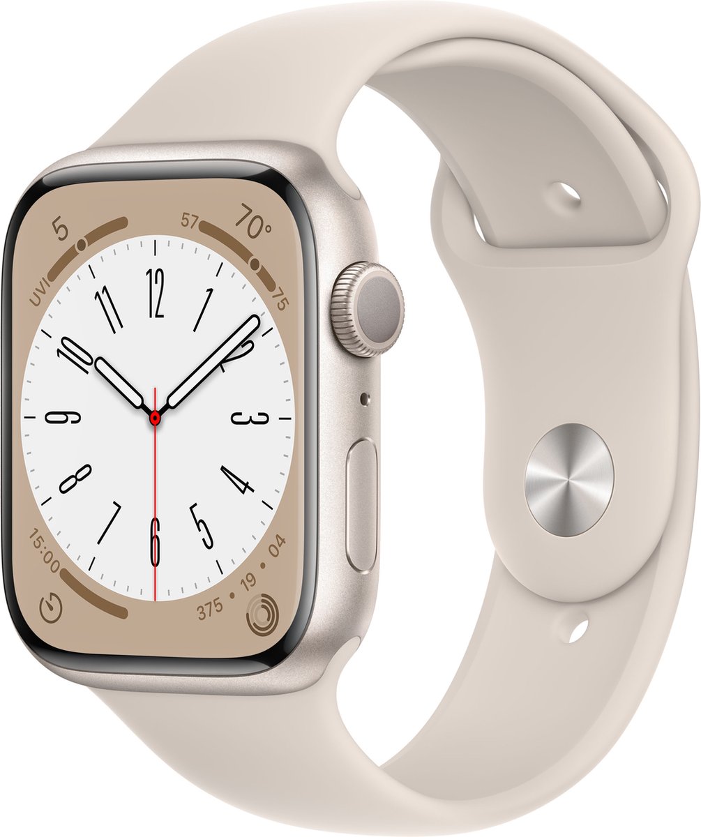 Apple Watch Series 8 - 4G - 45mm - Sterrenlicht Aluminium