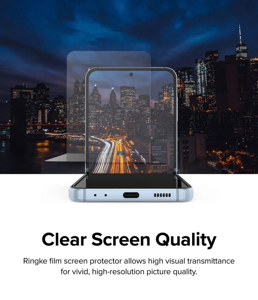 Ringke Dual Easy Film Screen Protector Samsung Galaxy Z Flip 4 - 2 Stuks