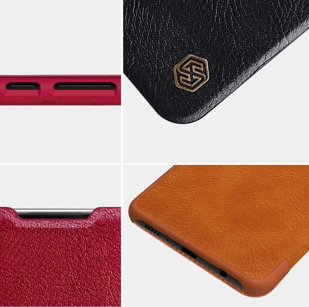 Nillkin Qin Leather Flip Cover Samsung Galaxy A21s - Rood - 2 Pasjes