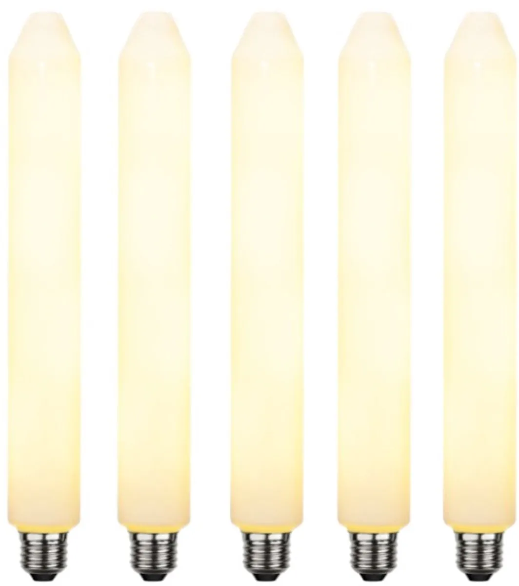 Star Trading Staaflamp E27 6W Extra Warm Wit - 5 Stuks