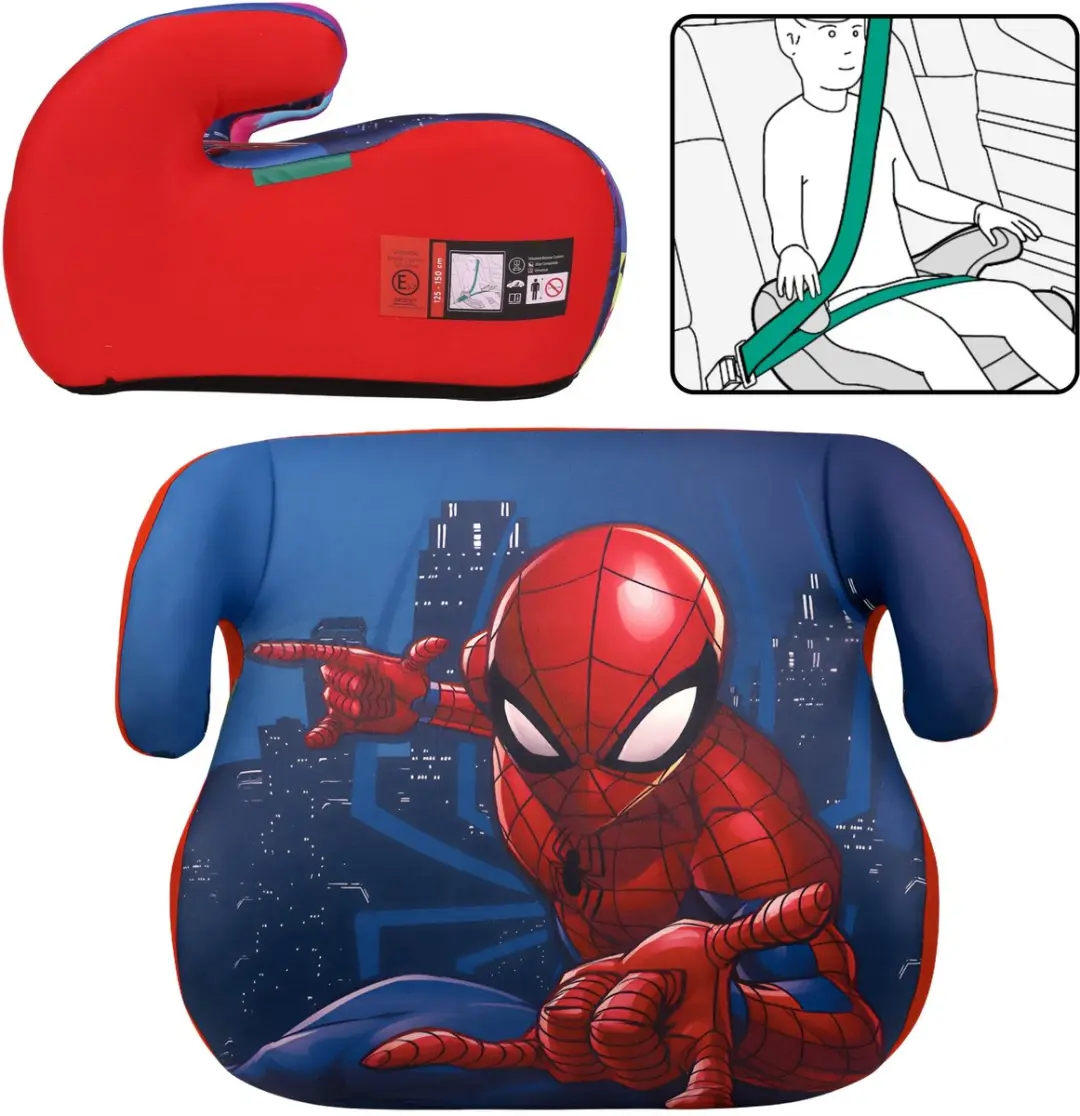 MARVEL Spider-Man Autostoeltje, kinderzitje, voetsteun voor jongens 22-36 kg, 12