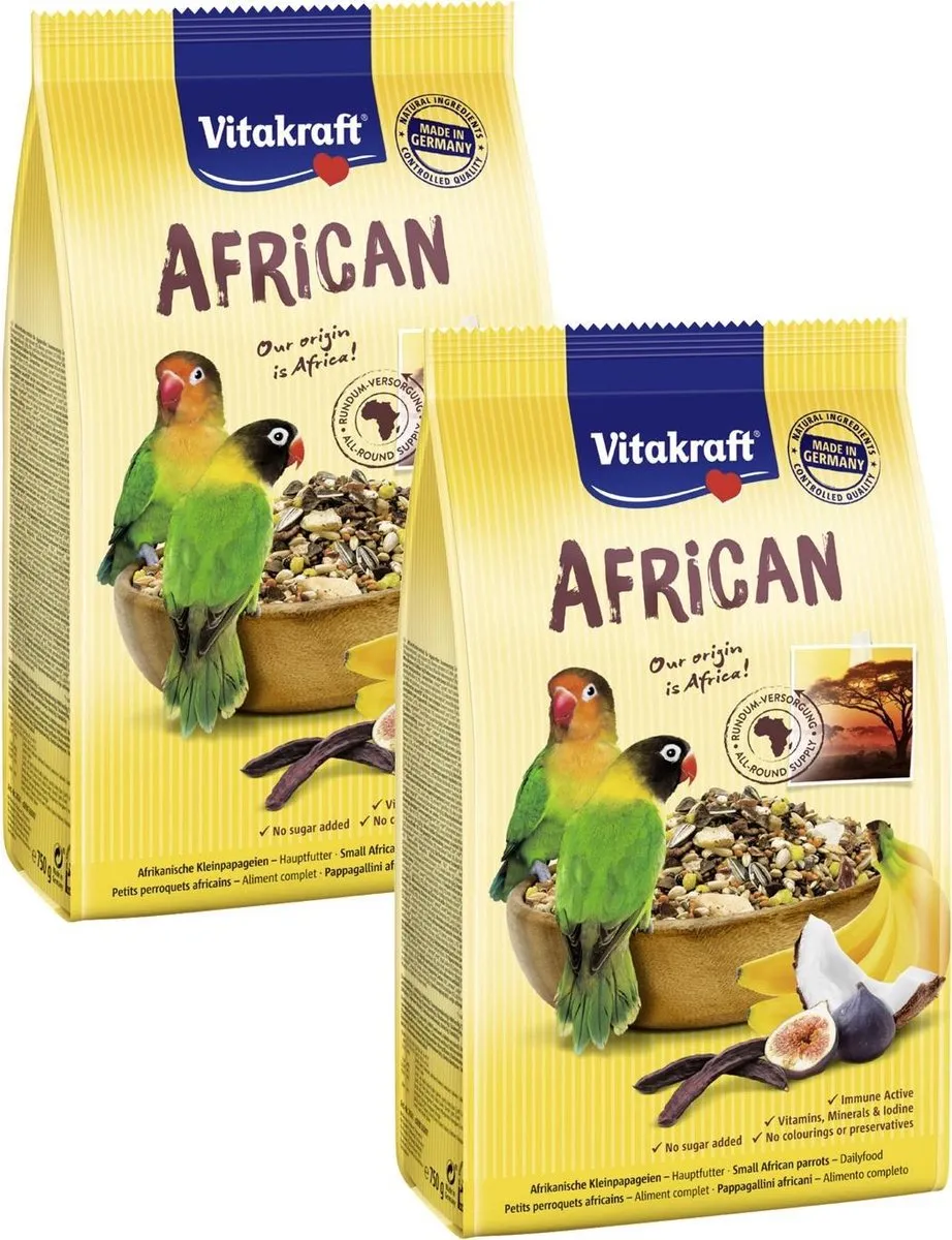 Vitakraft African Agapornidenvoer - 2x750g