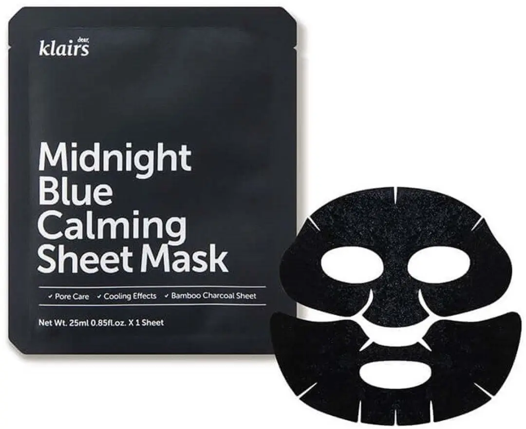 Klairs Midnight Blue Kalmerend Sheet Mask 25ml - afbeelding 3 van 6