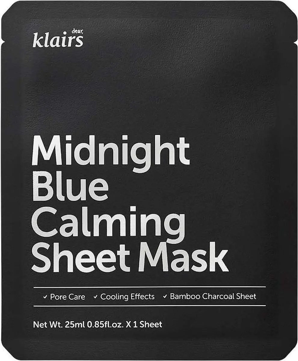 Klairs Midnight Blue Kalmerend Sheet Mask 25ml