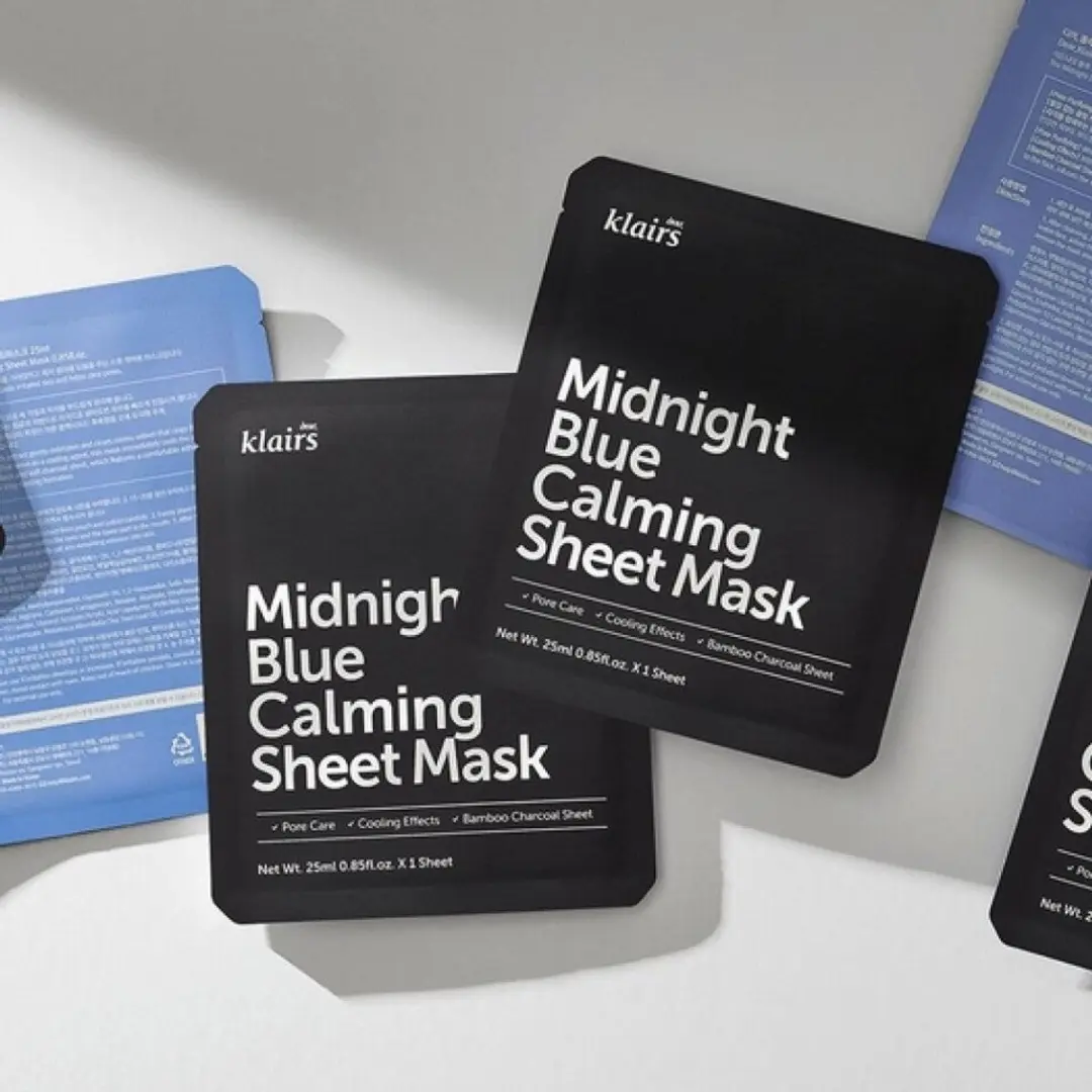 Klairs Midnight Blue Kalmerend Sheet Mask 25ml - afbeelding 4 van 6
