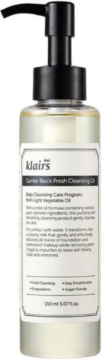 Klairs Gentle Black Fresh Reinigingsolie