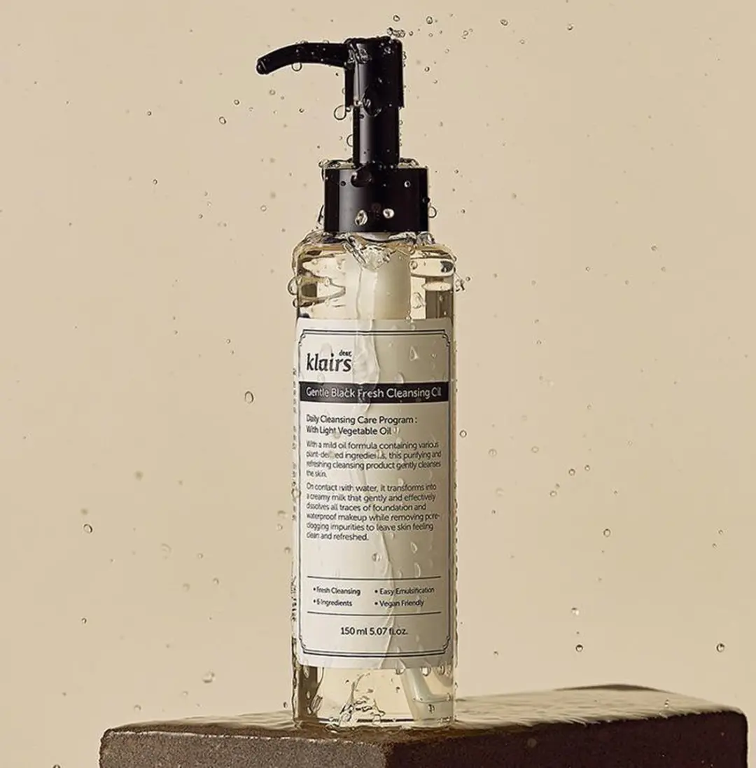 Klairs Gentle Black Fresh Reinigingsolie - 150ml - afbeelding 3 van 6